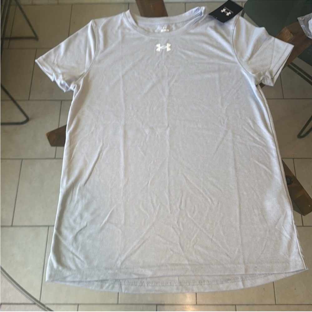 Light Gray Short Sleeve Tee with Logo